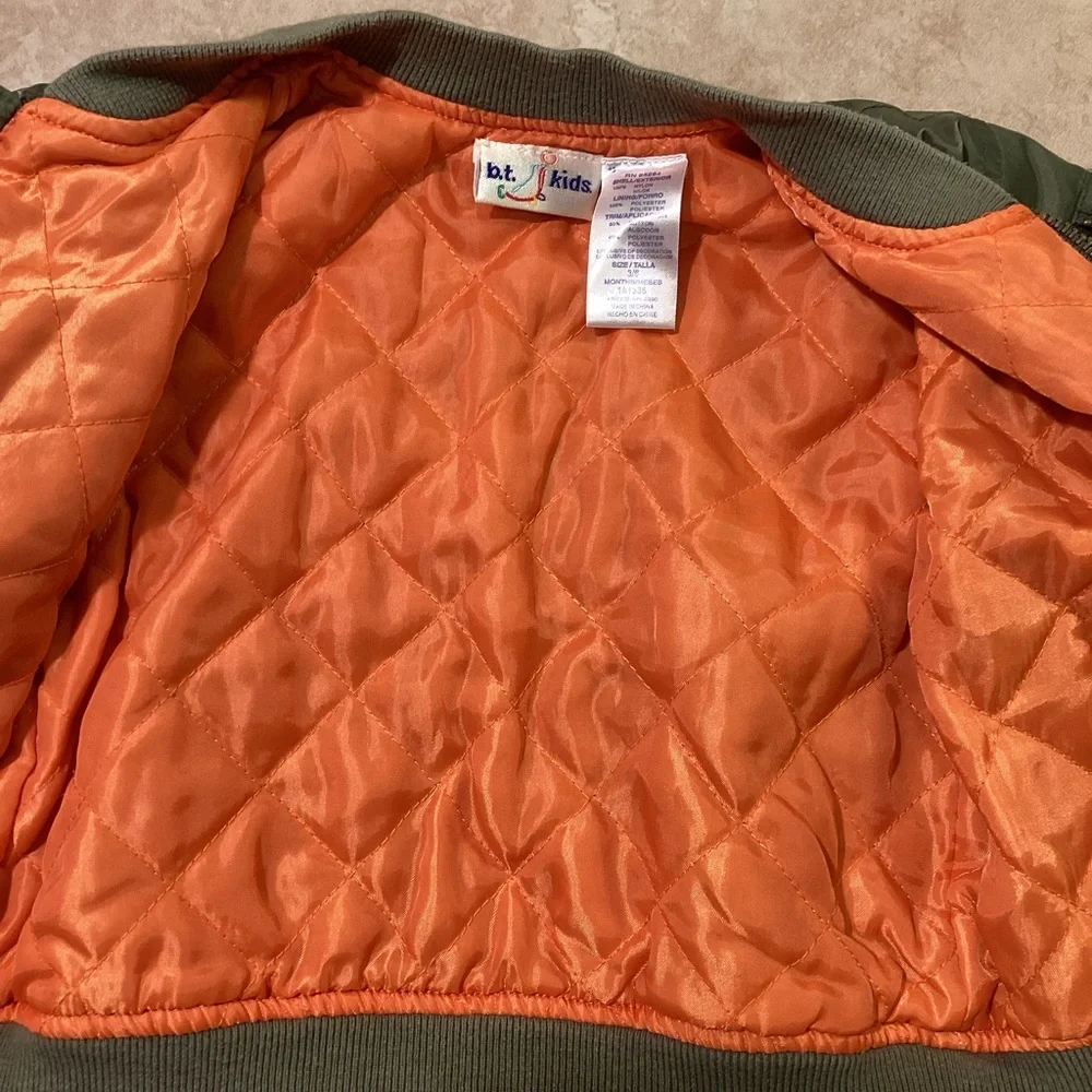 Army Green Bomber Jacket Kids Size 3 to 6 Months - Picture 11 of 11